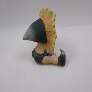 Sunflower baby ceramic handmade vintage